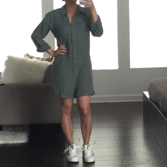 Olive Green Romper - Picture 2 of 6
